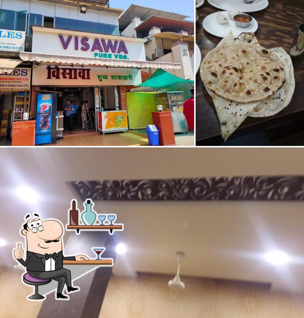 The interior of Visawa Pure Veg