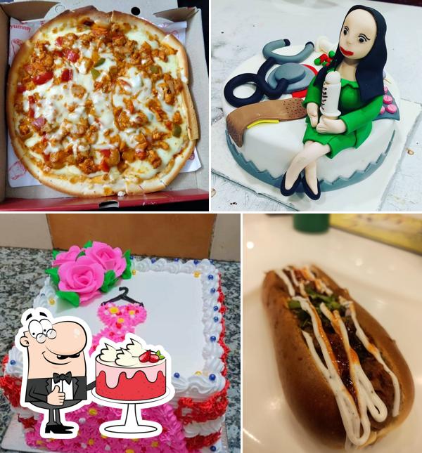 Red velvet cake at Vinayaka Bakers