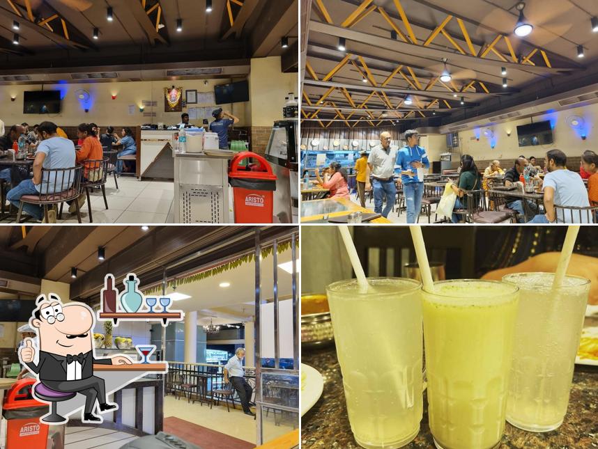 The interior of Paakashala @ MG Road Veg Restaurant in MG Road