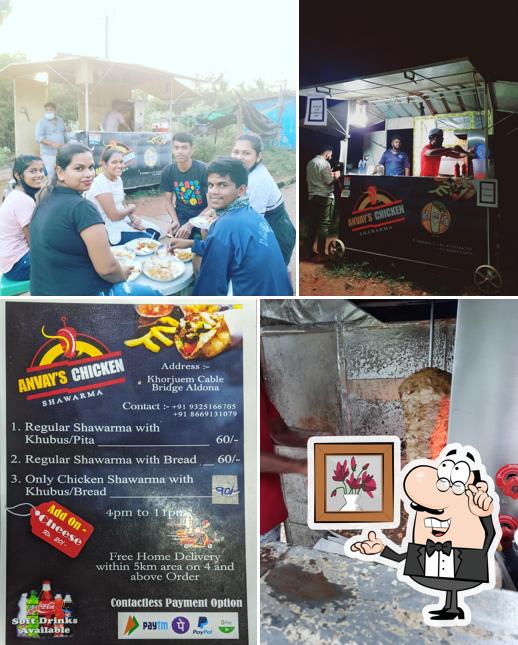 The interior of Anvay's Chicken Shawarma