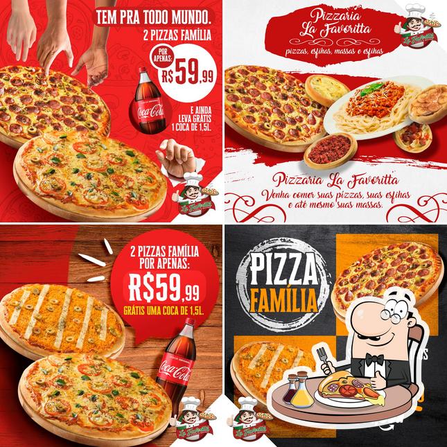 Peça diferentes tipos de pizza