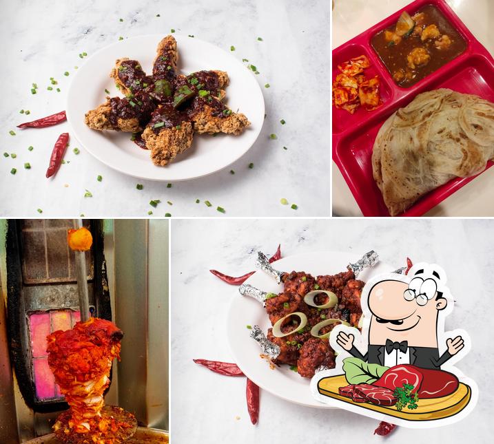 Pick meat dishes at Combo Plates