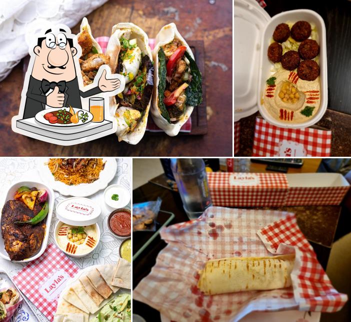 Food at Layla's Shawarma and Middle Eastern Kitchen