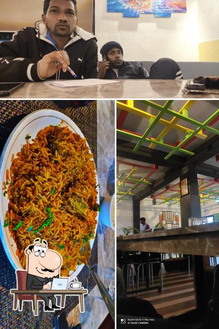 The interior of JH01 Desi Restaurant