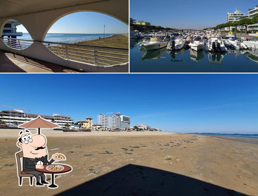 Goditi la vista dall'area esterna di Tango Café