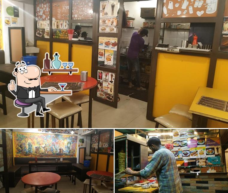 The interior of Arabian Tasty Cafe