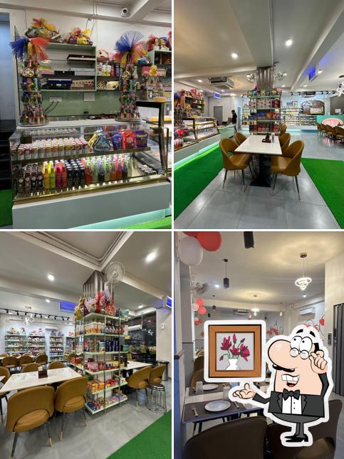 The interior of Brij Rasayanam- Best Sweet Shop in Gurgaon Restaurant in Gurgaon