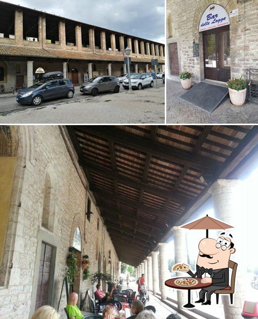 Goditi la vista dagli esterni di Bar delle Logge