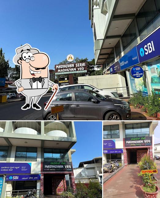 The exterior of Madhuvan Veg Restaurant