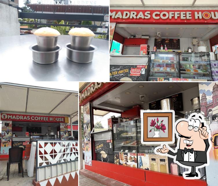 The interior of Madras Coffee House