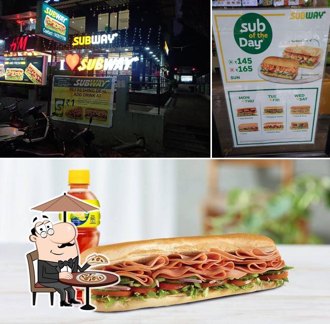 The exterior of Subway Sambhaji Chowk