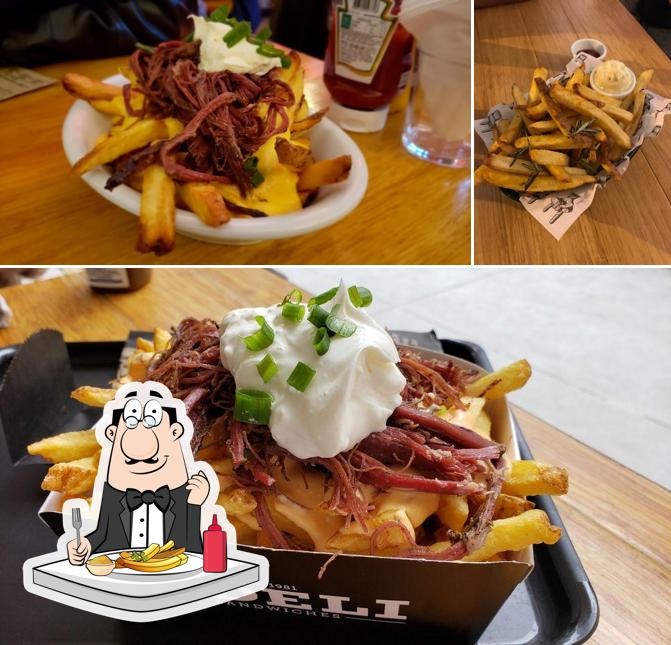 Você pode conseguir batatas fritas como acompanhamento ou lanche