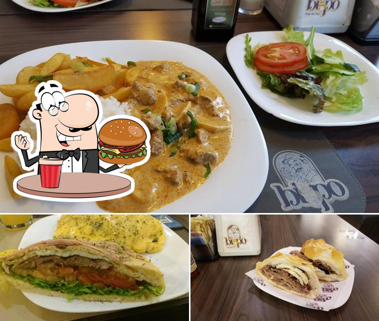 Os hambúrgueres do Bispo Casa de Pães irão satisfazer uma variedade de gostos