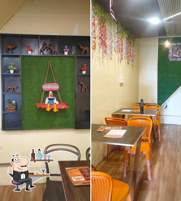 The interior of Dipak Rolls & Cafe