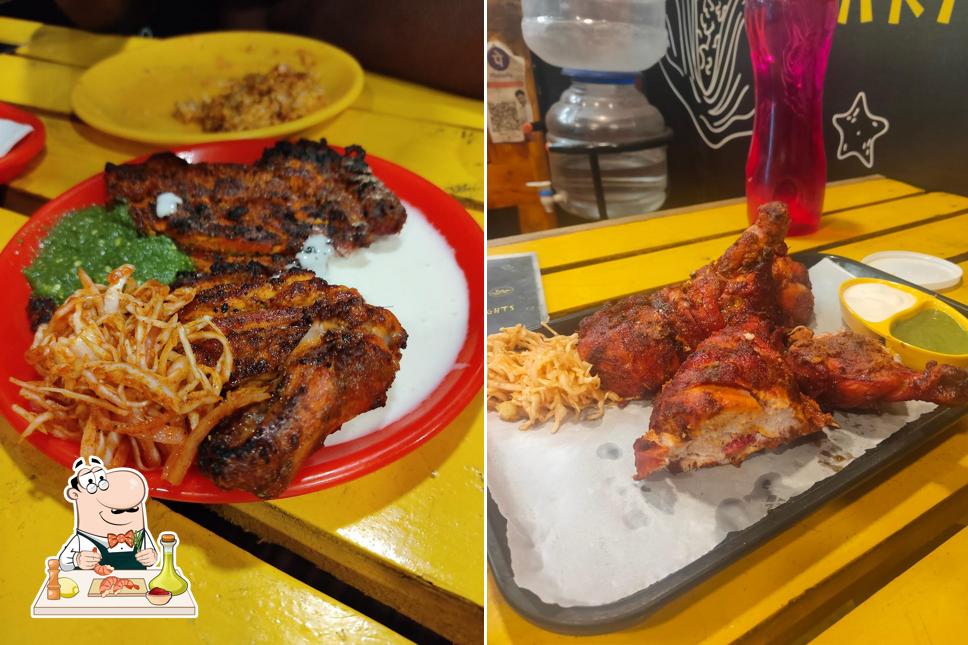 Get seafood at Arabian Knights