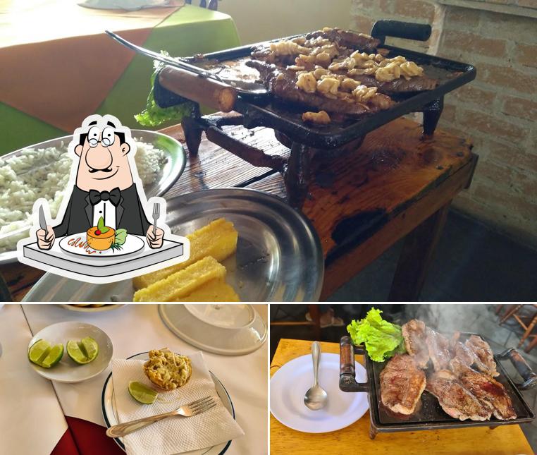 Comida em Restaurante Picanha e Truta