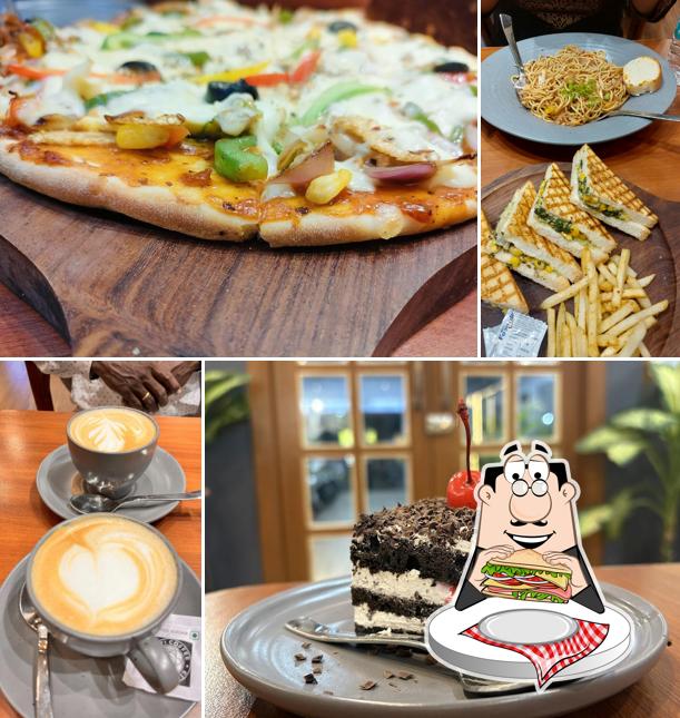 Club sandwich at Kruti Coffee