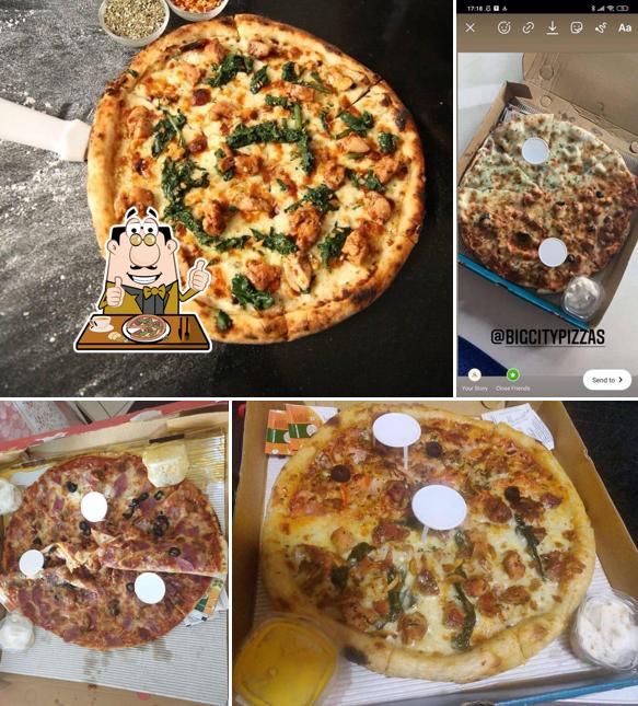 Try out various types of pizza