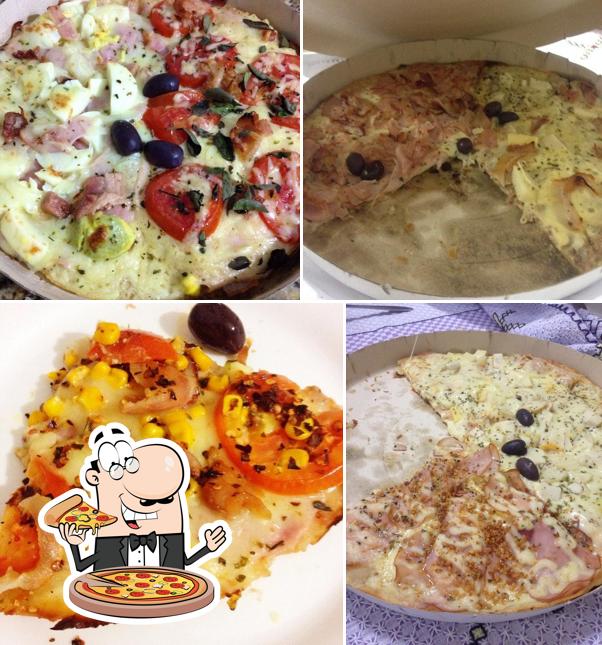Escolha pizza no D'Napolis Pizzaria