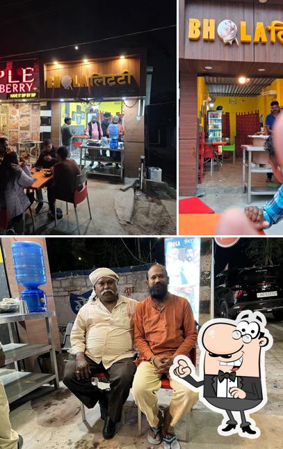 Among various things one can find interior and exterior at Bhola Litti