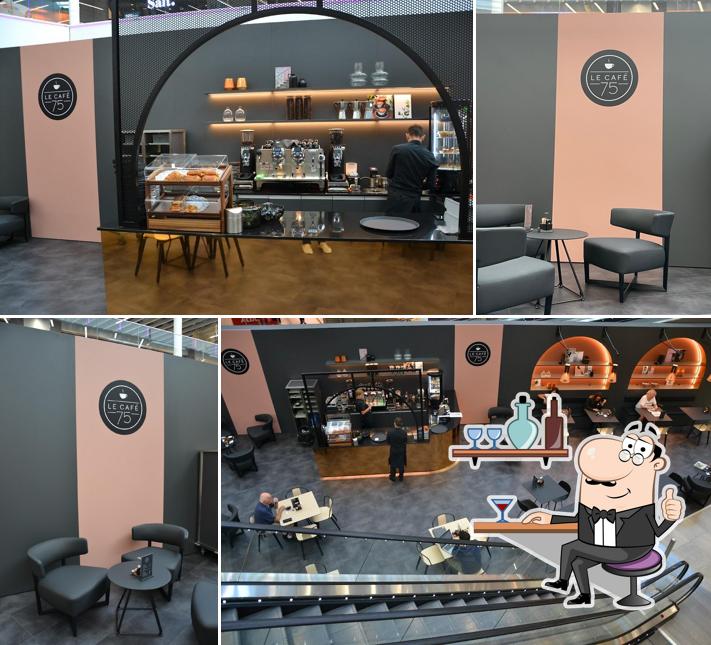 Gli interni di Le Café 75