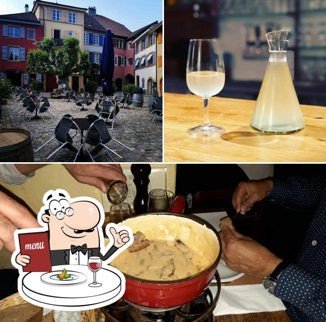 La foto della cibo e esterno di Pinte La Golée