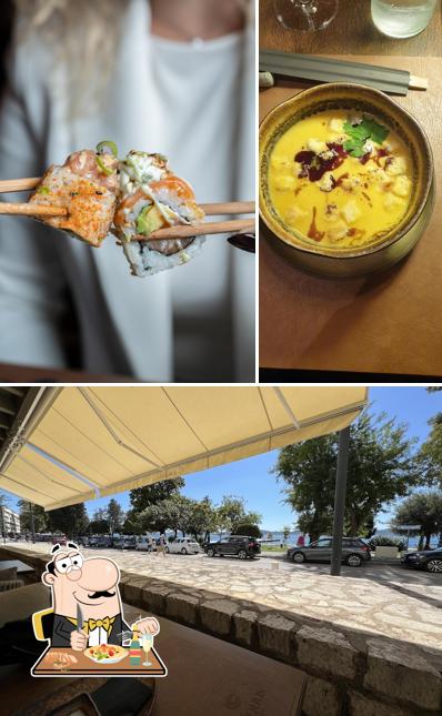 ANTIQUUS Sushi and More Zadar si caratterizza per la cibo e esterno