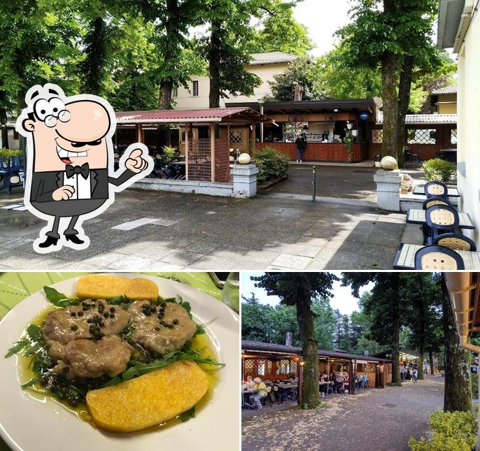 La esterno e cittadini del ristorante