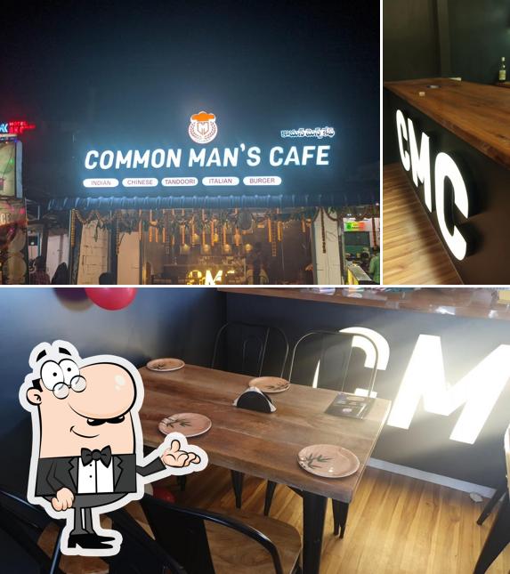 The interior of Common man's cafe