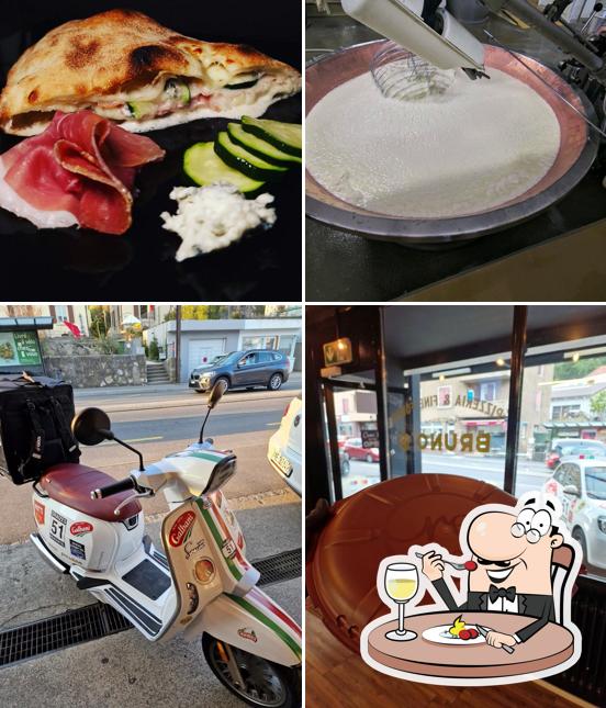 Dai un’occhiata alla immagine che mostra la cibo e esterno di Bruno's Pizzeria Artisanale