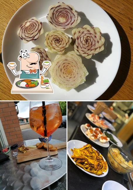 Tra le varie cose da Bar Porta d'Alba si possono trovare la cibo e birra