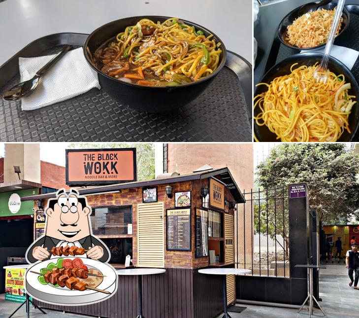 Among different things one can find food and exterior at The Black wokk noodle bar and more