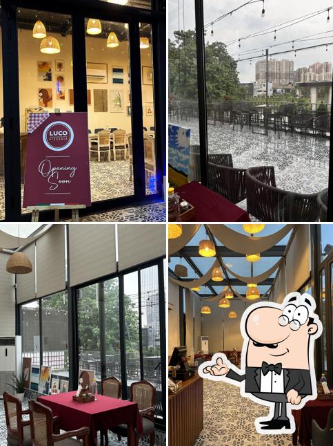 The interior of Luco Pizzeria