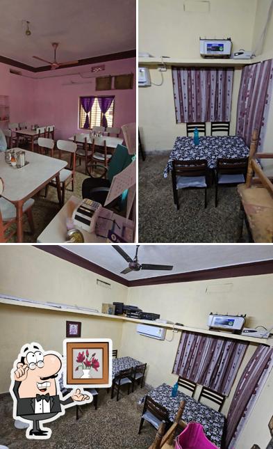 The interior of Sri Vijaya Lakshmi Mess