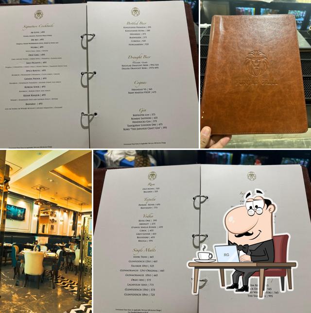 The interior of Punjab Grill Lulu Mall