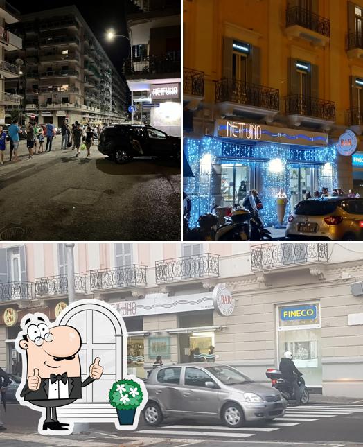 Goditi la vista dall'area esterna di Bar Gelateria Nettuno