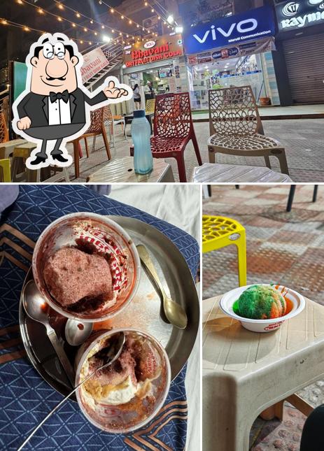 The photo of Jay bhavani dryfruit dish gola’s interior and food