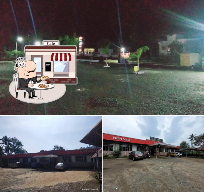 Enjoy the view at the outside area of Tharavadu The multi Cuisine Restaurant