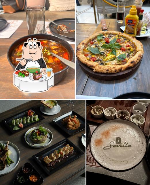 Hot and sour soup at Seville - Bar & Lounge