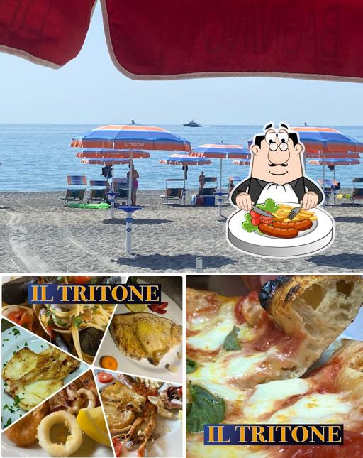 Questa è la foto che presenta la cibo e interni di Il Tritone
