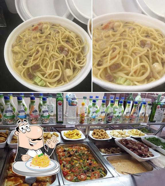 Espaguete carbonara em Restaurante do Tom Atibaia