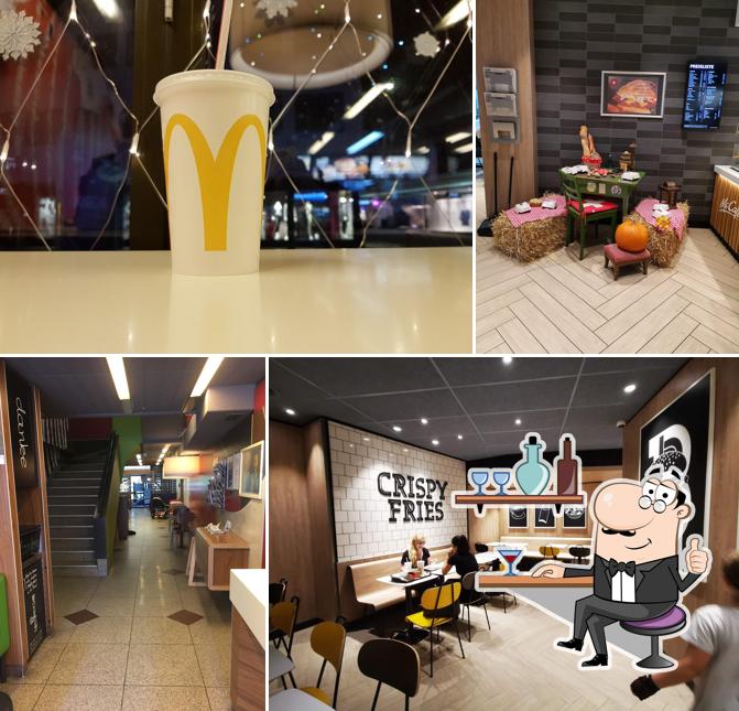 Dai un'occhiata agli interni di McDonald's Restaurant