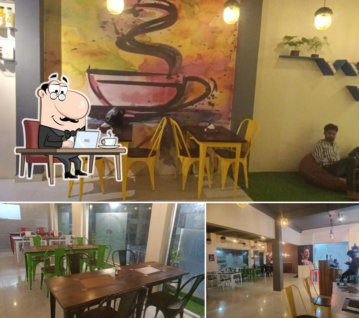 Take a seat at one of the tables at Tea Domus Café