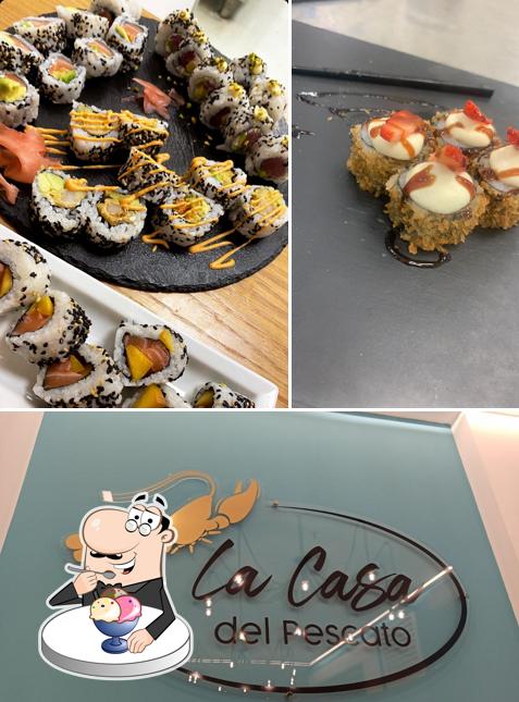 La Casa del Pescato serve un'ampia gamma di dolci