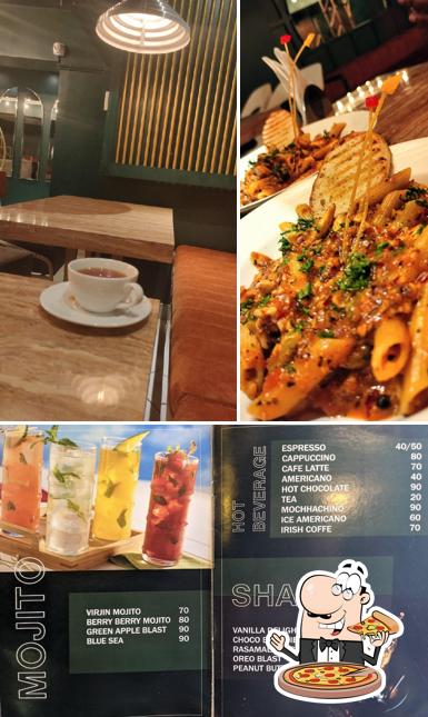 Pick pizza at LAVESTA CAFE