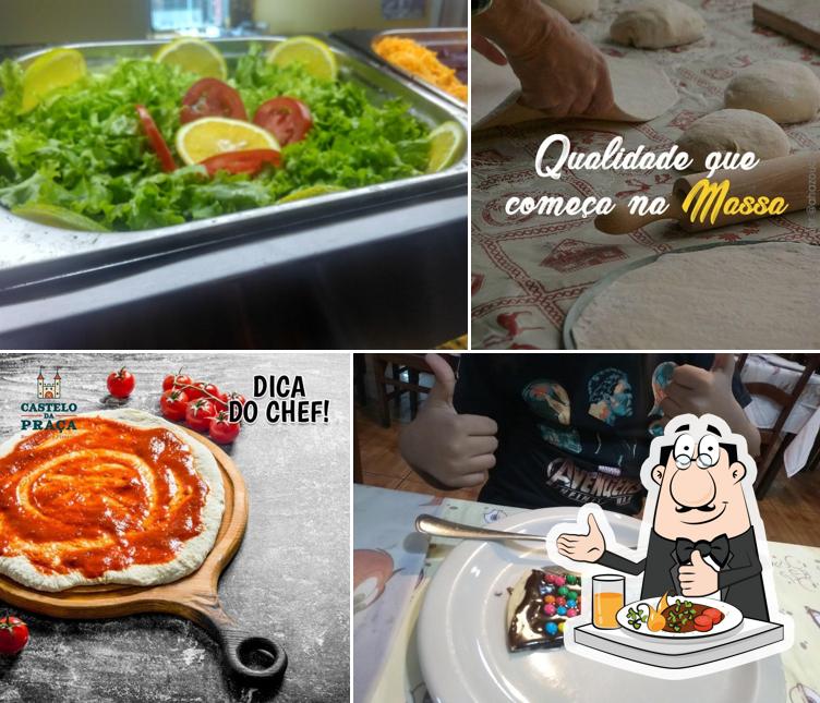 Platos en Castelo da Praça Restaurante e Pizzaria