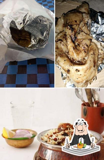 Take a look at the photo displaying food and beverage at Devi "chicken" pakodi and Biryani centre