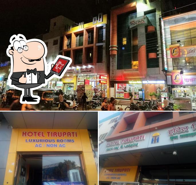 Check out how HOTEL TIRUPATI & Lodging & Pure Veg. Restaurant looks outside