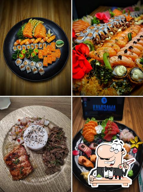 Prove diferentes opções de sushi