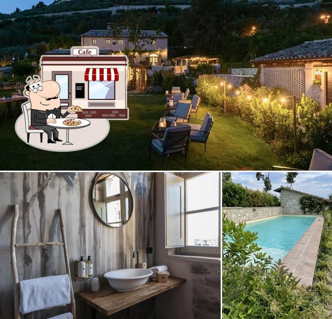 Goditi la vista dall'area esterna di Borgo Antichi Orti Assisi